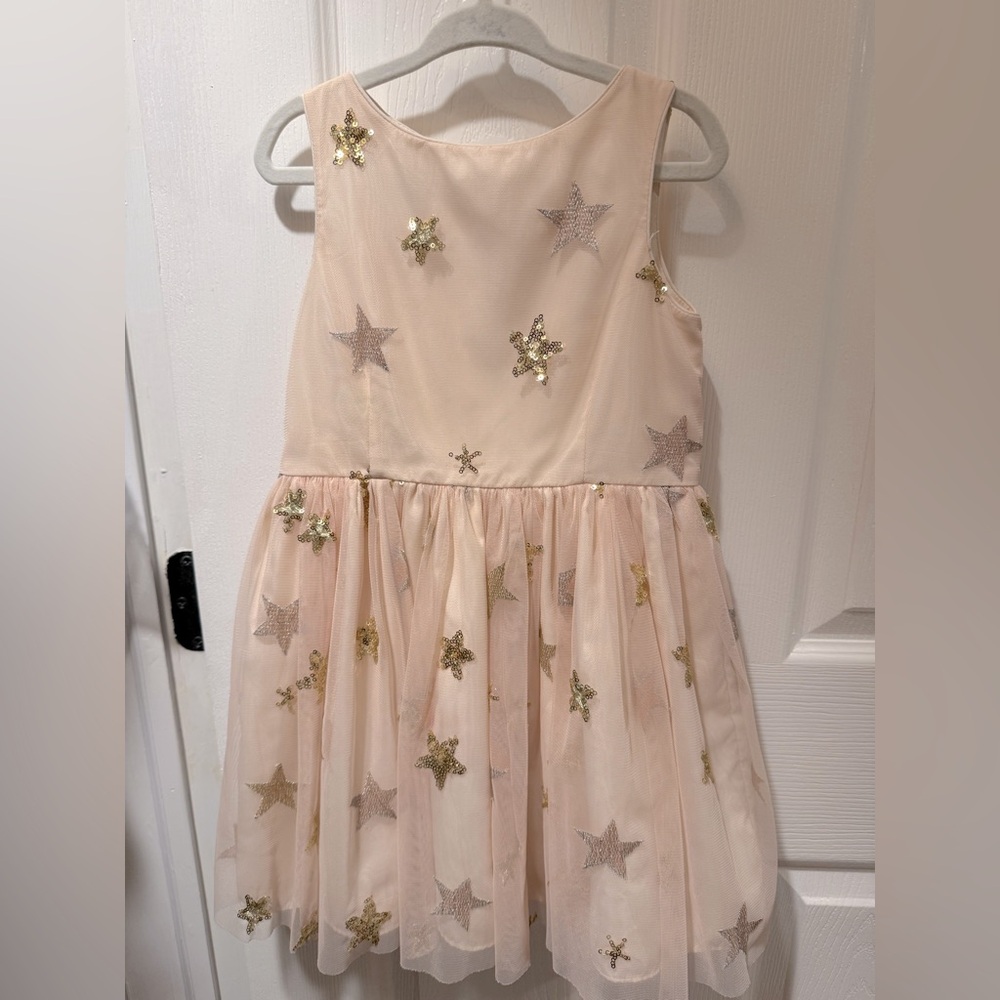 Pippa & Julie Cream Dress with Gold Accents